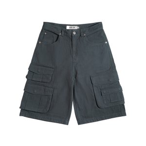 Multi-Pocket Utility Cargo Shorts