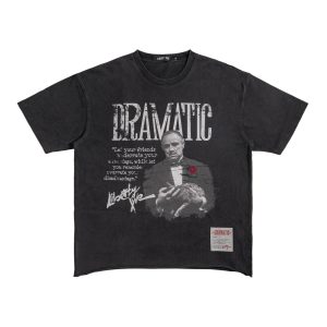 Dramatic Godfather Graphic Print T-Shirt